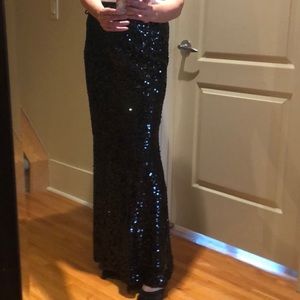 Calvin Klein Sequin Long Skirt